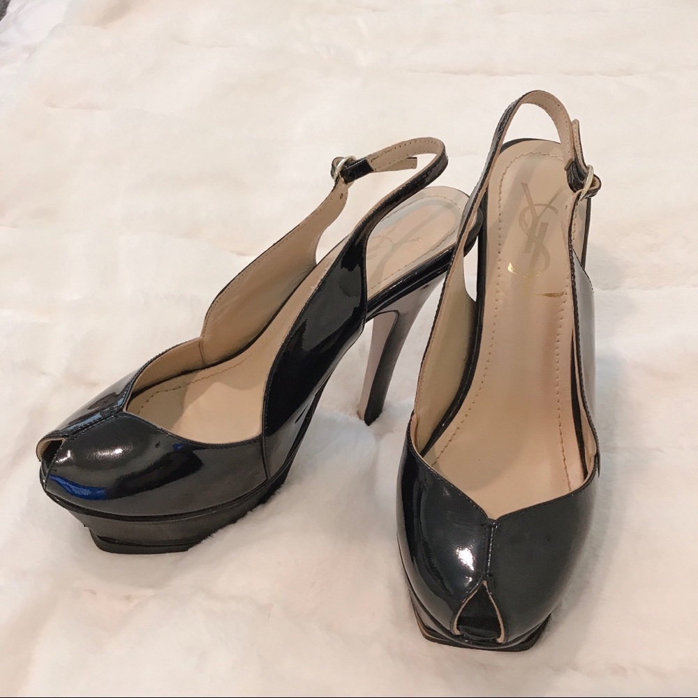 Authentic YSL black heels